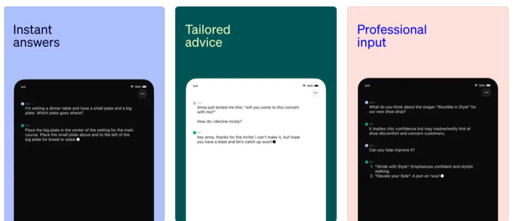 ChatGPT pour iPad OpenAI Plein écran, Siri et plus
