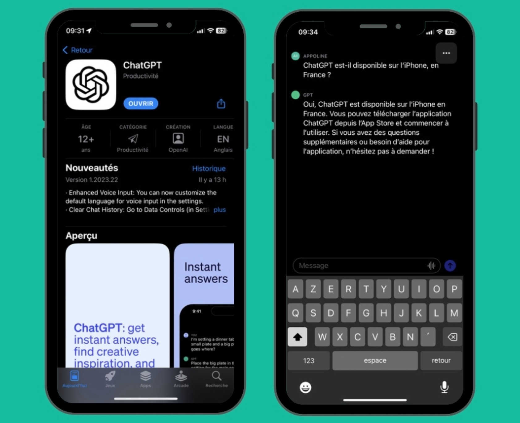 chatgpt telecharger ios iphone