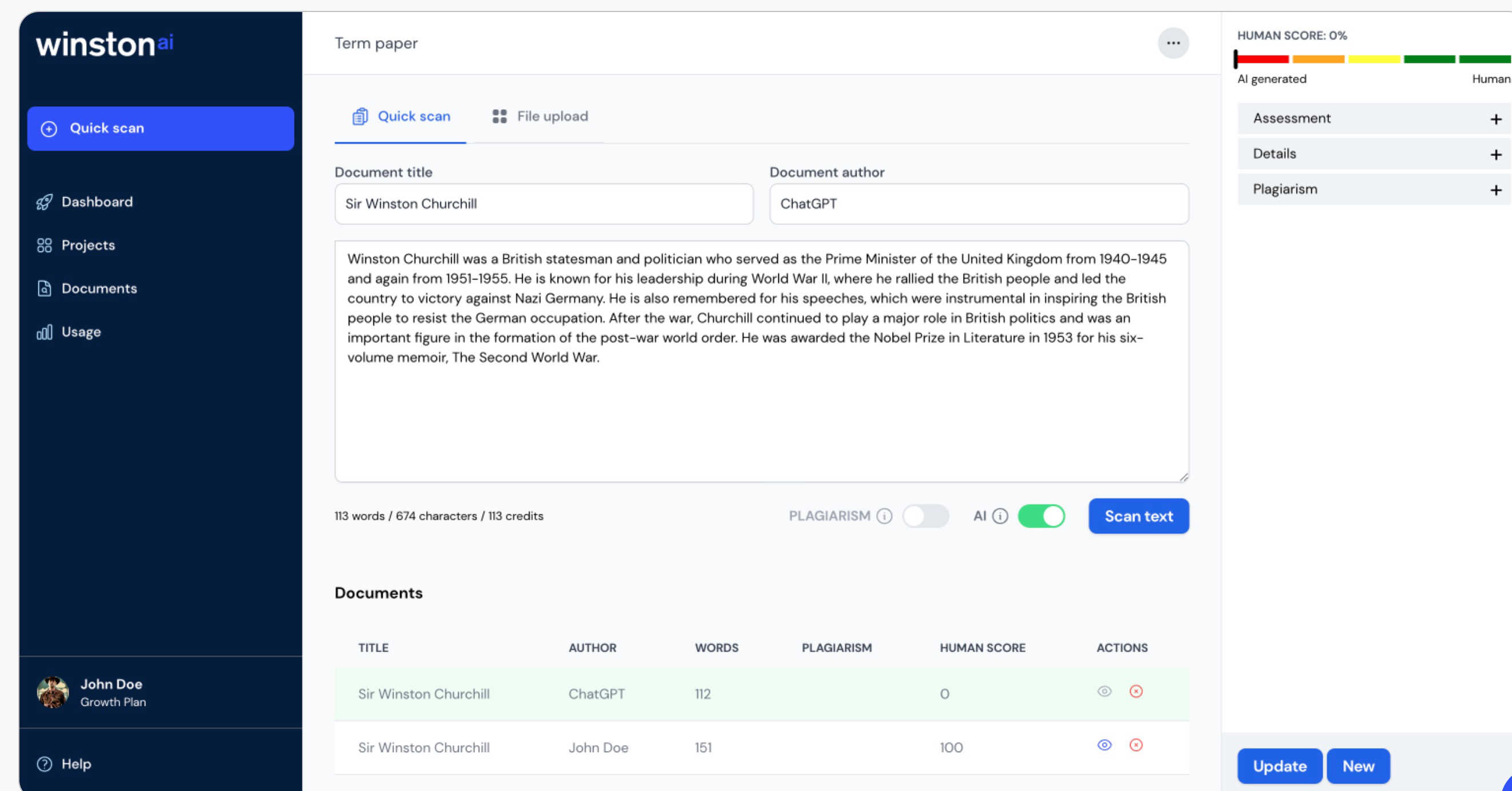 Winston AI outils detection d’ia